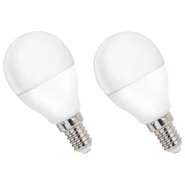 Spectrum LED Kogellamp P45 E14 Mat - 8W 730lm 4000K - Neutraalwit - Vervangt 57W - 2 stuks