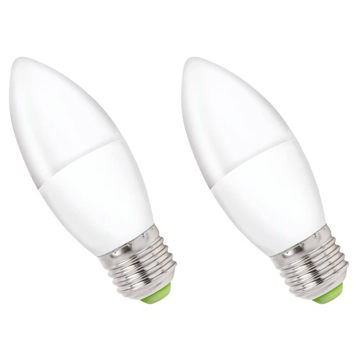 Spectrum LED Kaarslamp C35 E27 Helder - 6W 540lm 4000K - Neutraalwit - Vervangt 46W - 2 stuks-0