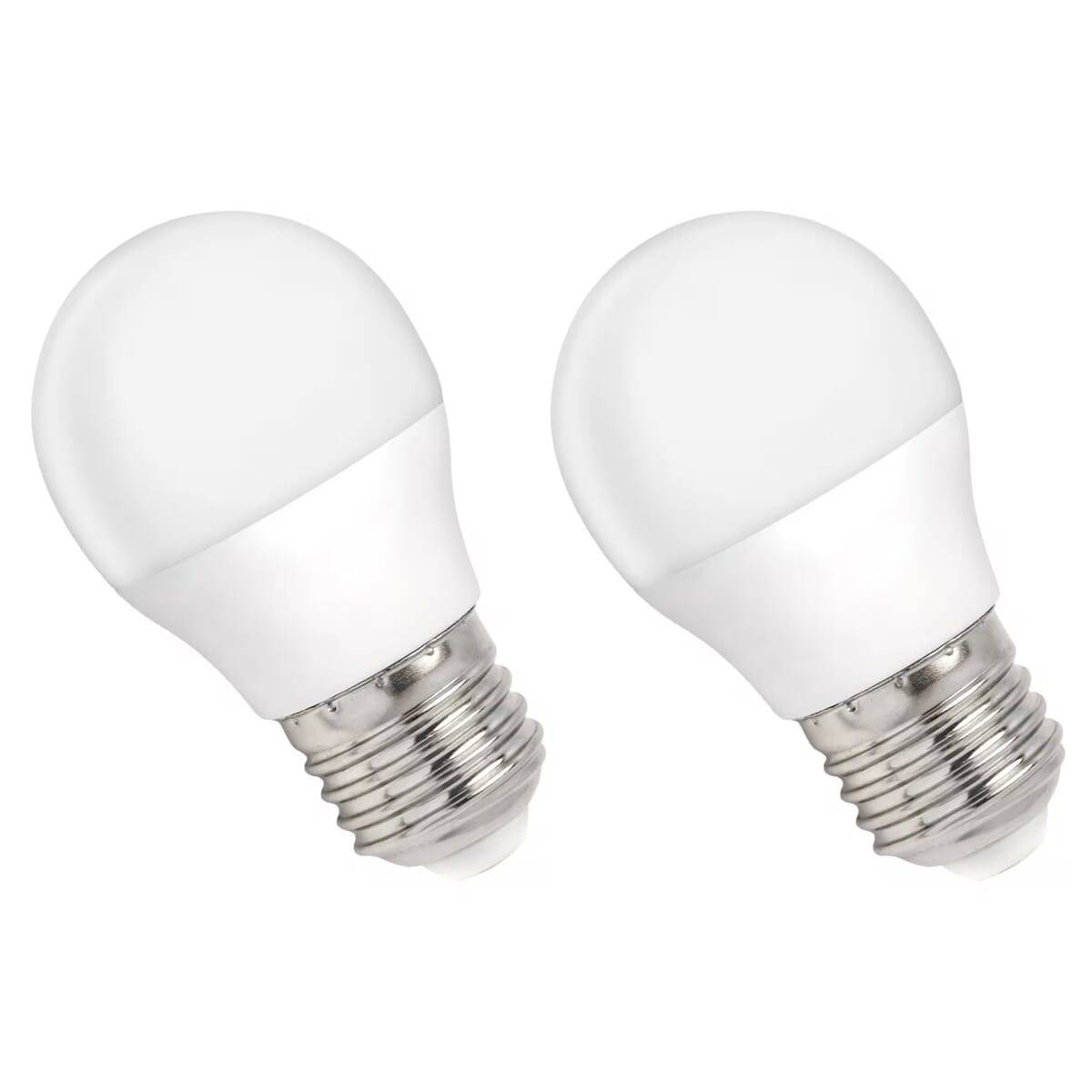 Spectrum LED Kogellamp P45 E27 Mat - 1W 90lm 3000K - Warmwit - Vervangt 10W - 2 stuks-0