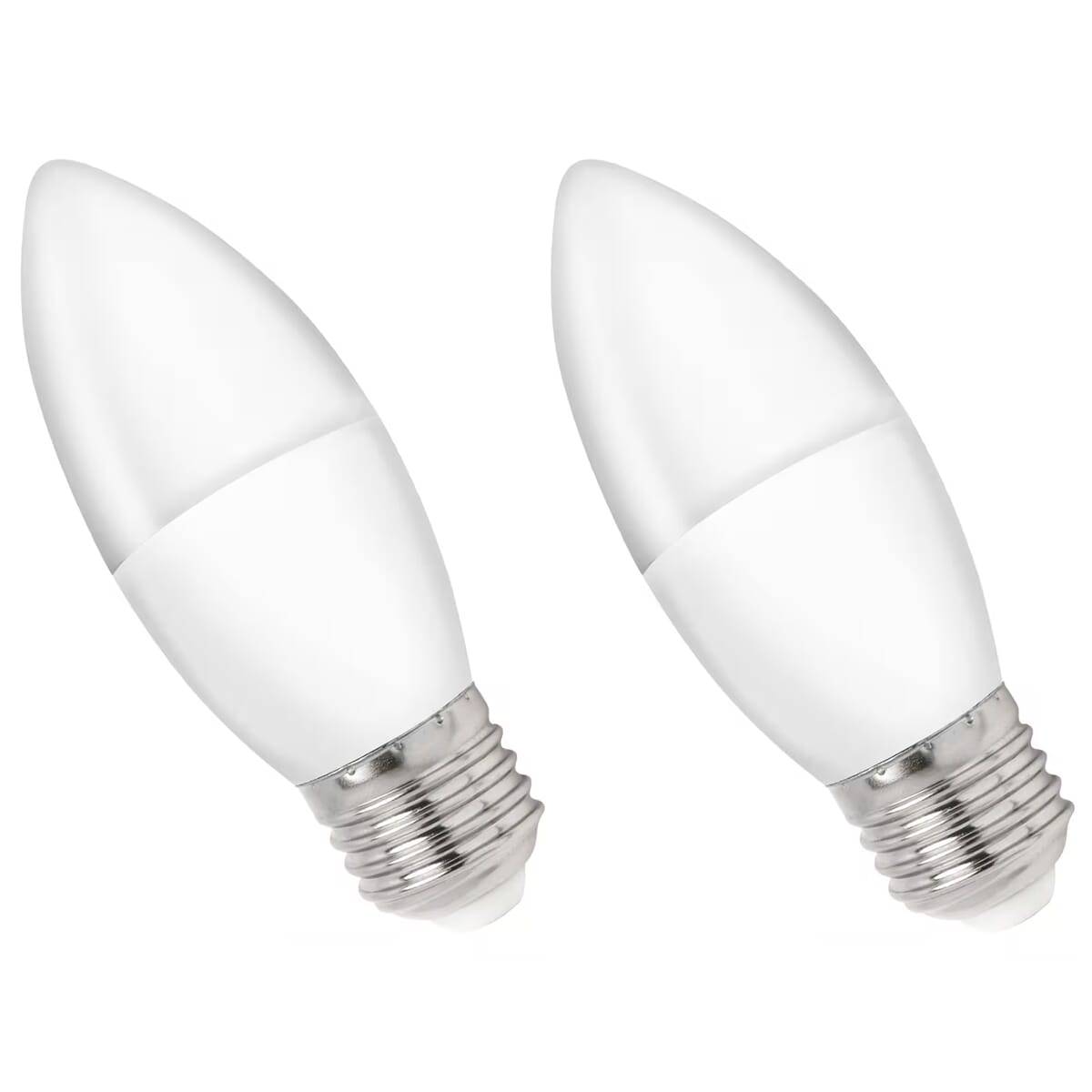 Spectrum LED Kaarslamp C35 E27 Helder - 4W 320lm 3000K - Warmwit - Vervangt 29W - 2 stuks