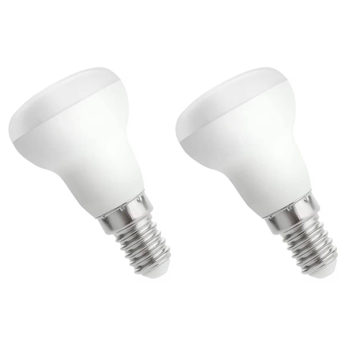 Spectrum LED Reflectorlamp R63 E14 Mat - 3W 180lm 3000K - Warmwit - Vervangt 30W - 2 stuks
