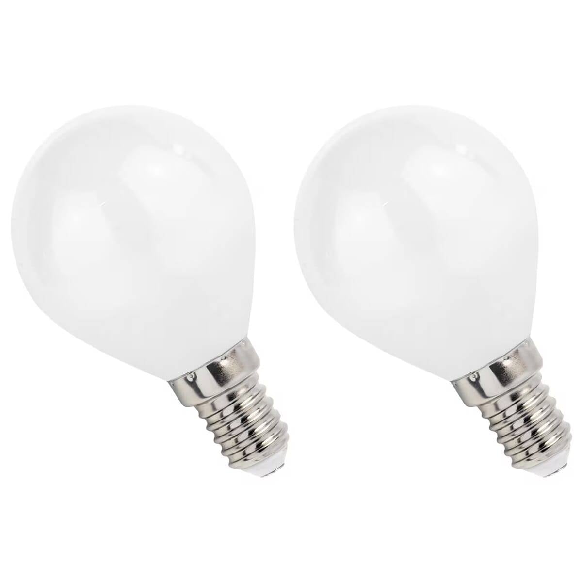 Spectrum LED Kogellamp P45 E14 Mat - 4W 400lm 2700K - Warmwit - Vervangt 35W - 2 stuks-0