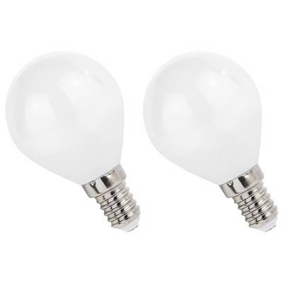 Spectrum LED Kogellamp P45 E14 Mat - 4W 400lm 2700K - Warmwit - Vervangt 35W - 2 stuks-0