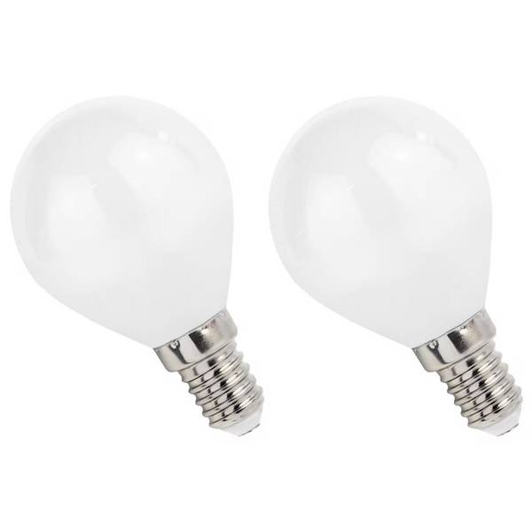 Spectrum LED Kogellamp P45 E14 Mat - 4W 400lm 2700K - Warmwit - Vervangt 35W - 2 stuks
