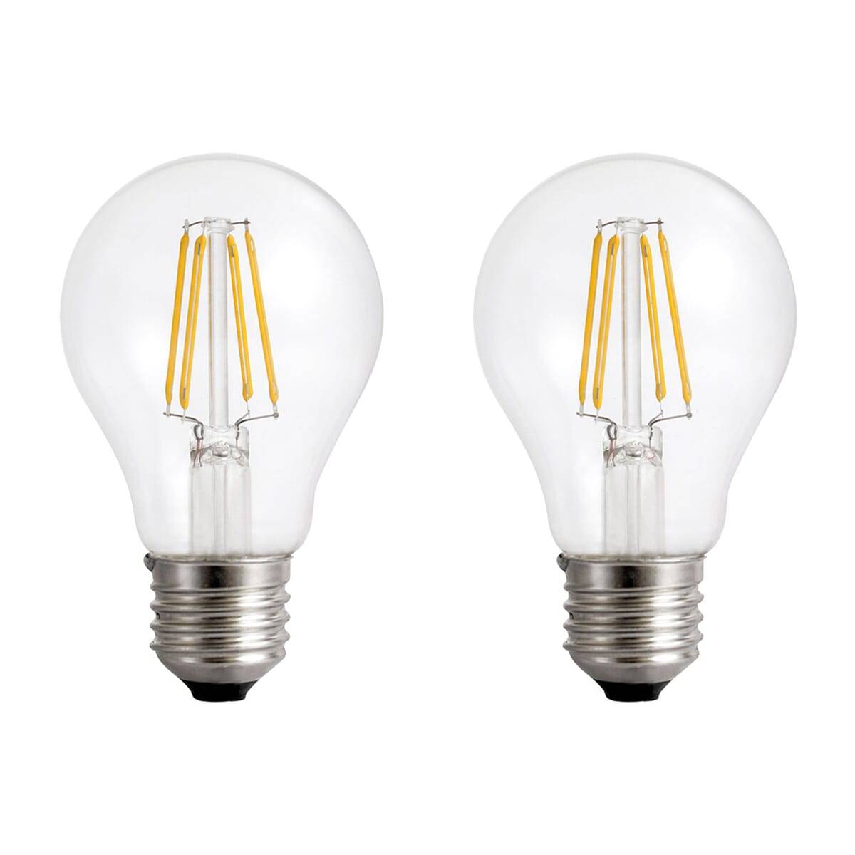 Spectrum LED Peerlamp A60 E27 Helder - 8.5W 1200lm 4000K - Neutraalwit Dimbaar - Vervangt 82W - 2 stuks