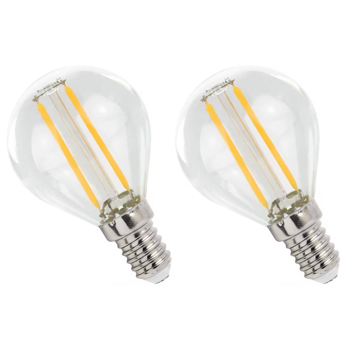 Spectrum LED Kaarslamp C35 E14 Mat - 1W 110lm 4000K - Neutraalwit - Vervangt 10W - 2 stuks-0