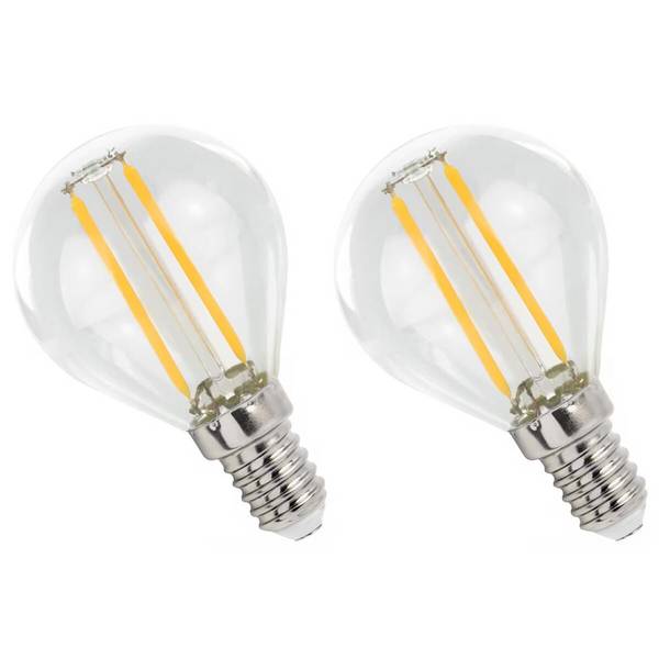 Spectrum LED Kaarslamp C35 E14 Mat - 1W 110lm 4000K - Neutraalwit - Vervangt 10W - 2 stuks