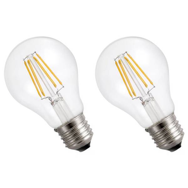 Spectrum LED Peerlamp A60 E27 Helder - 6.8W 1450lm 6000K - Koudwit - Vervangt 94W - 2 stuks