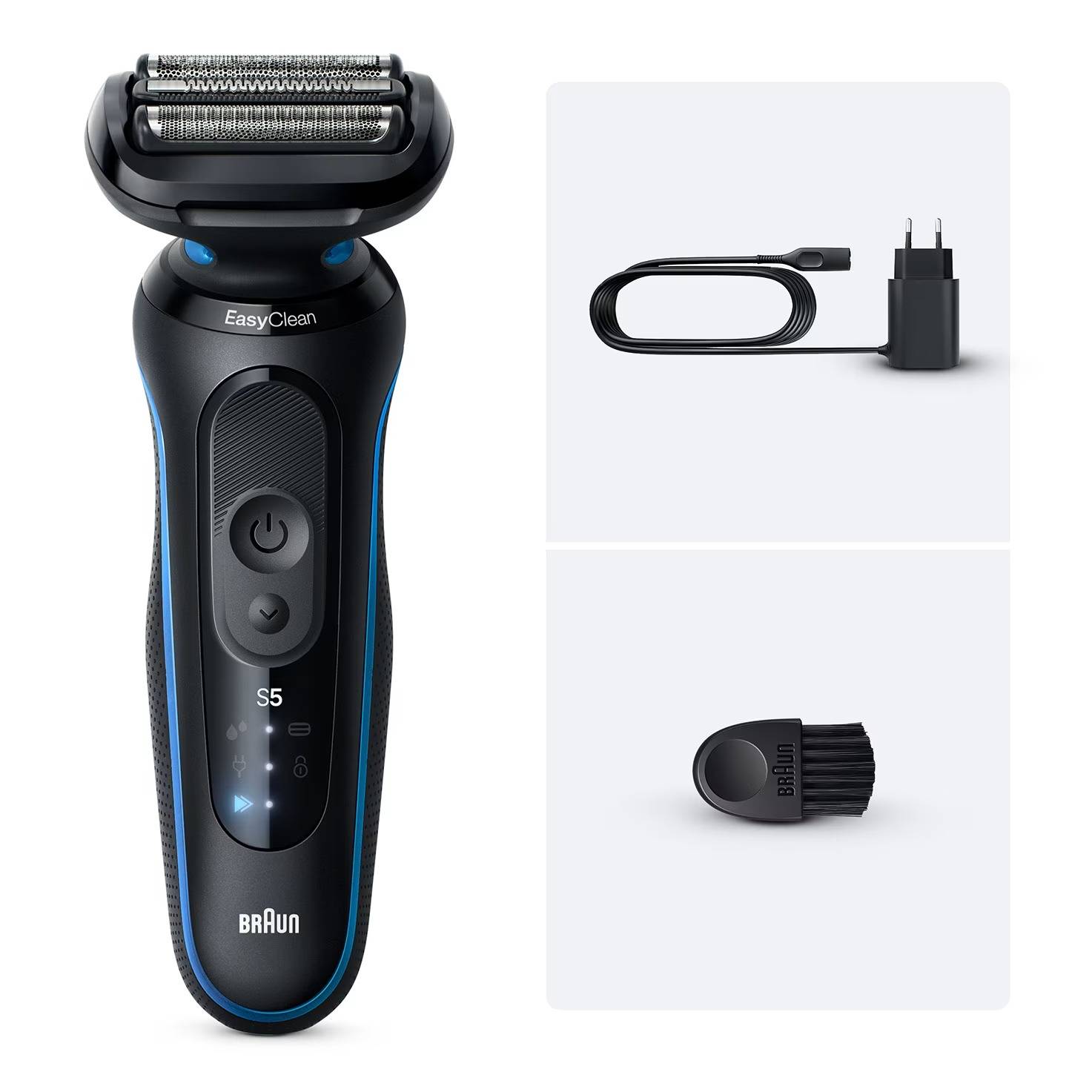 Braun Foliescheerapparaat Wet & Dry 52-B1000S - Zwart - 390 g-0