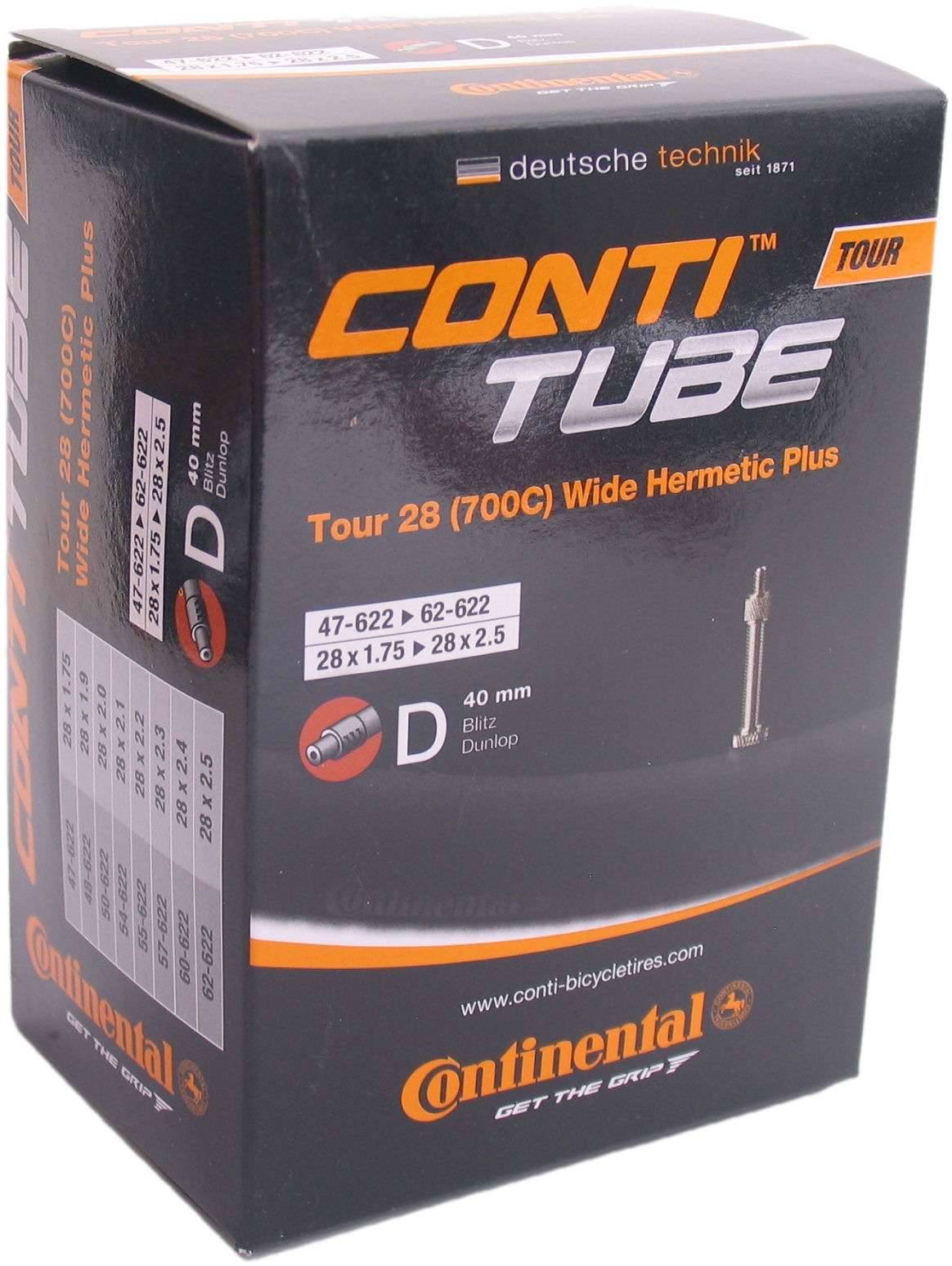 Binnenband Continental 28" Wide 54-584 -> 62-622 - DV40mm ventiel - Hermetic Plus-0