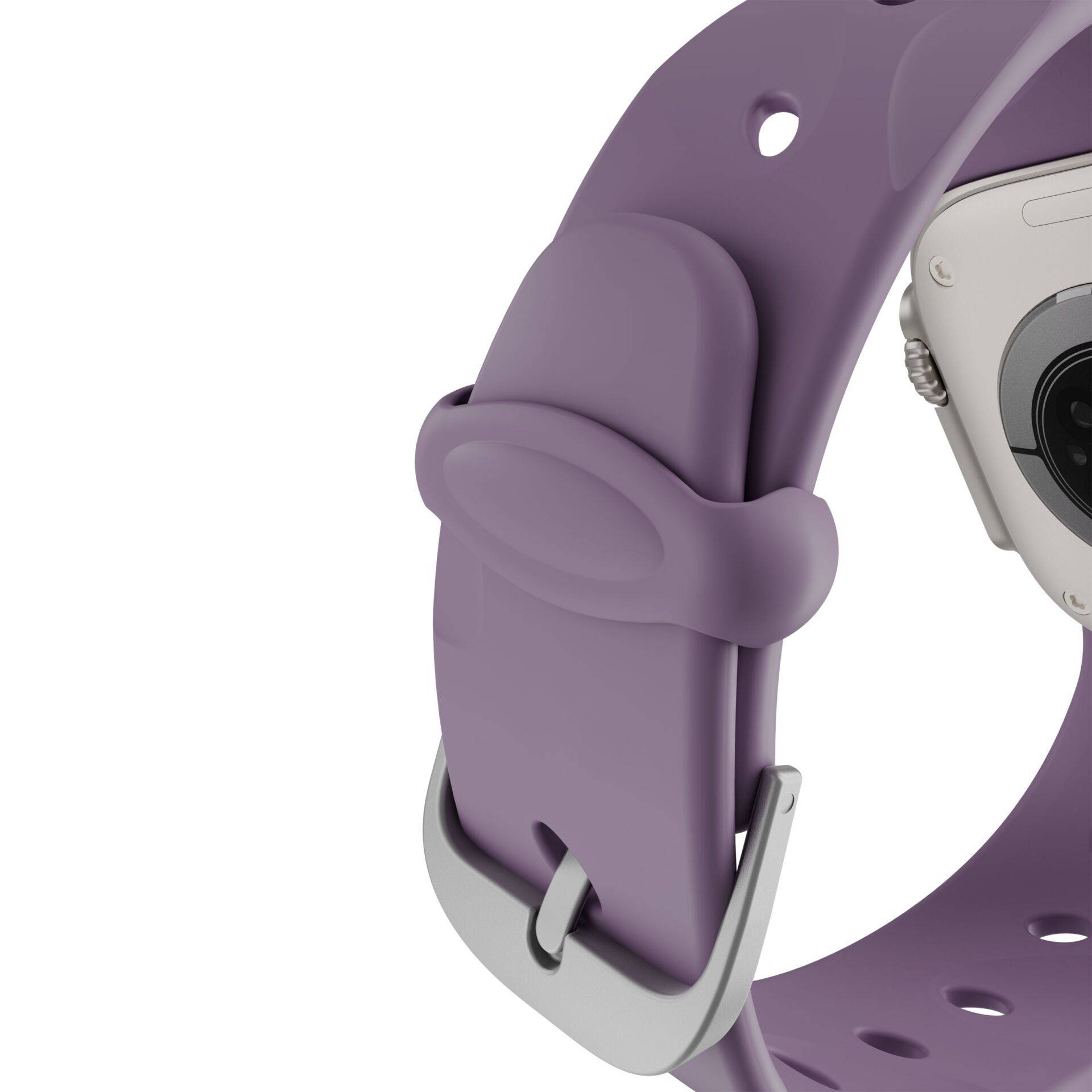 Gedecodeerde siliconen Ares Splice Strap 44/46/49mm Purple Haze-2
