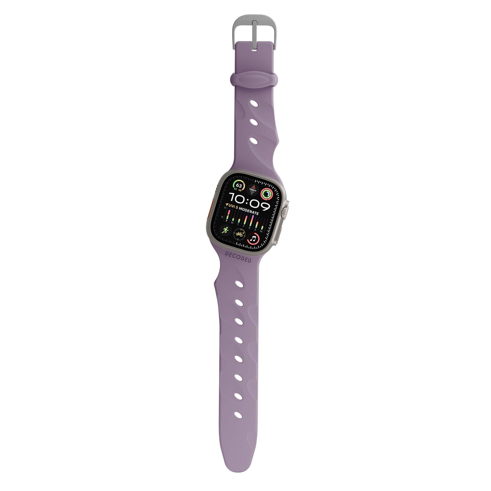 Gedecodeerde siliconen Ares Splice Strap 44/46/49mm Purple Haze-4