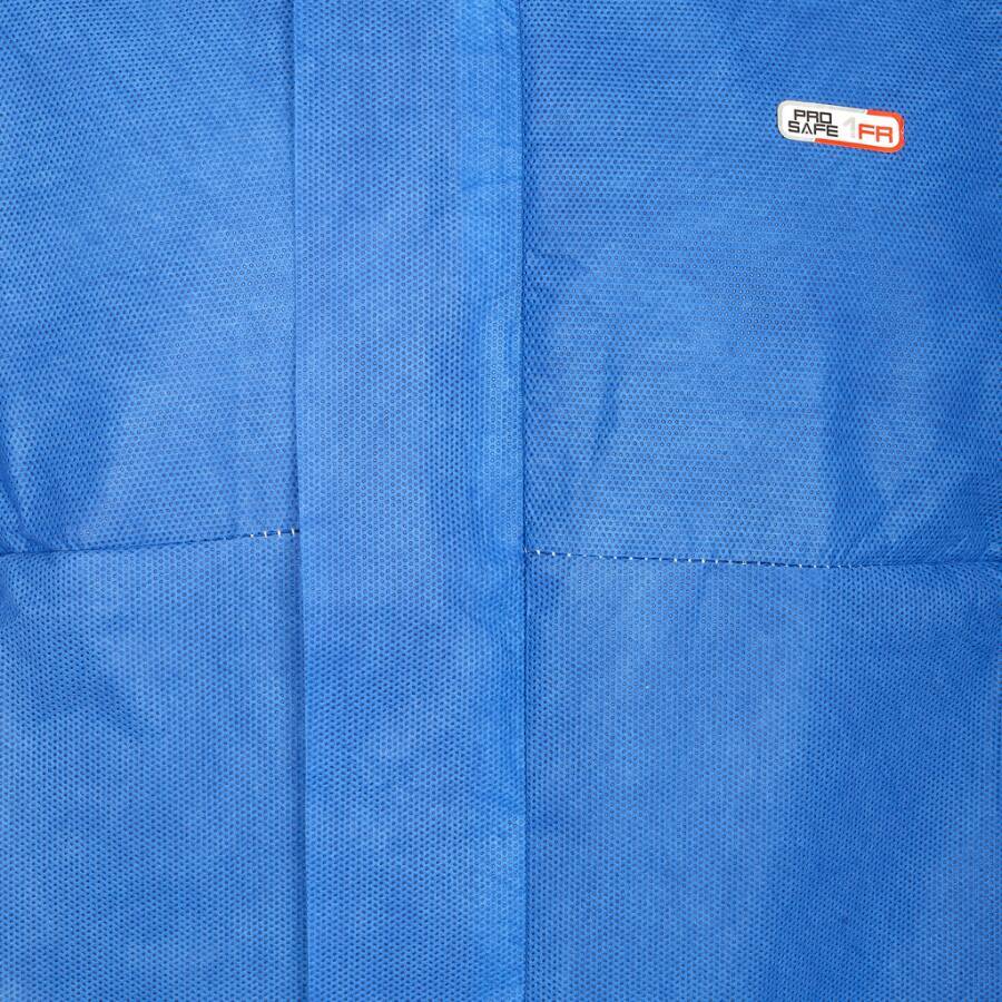 ProSafe® 1FR overall, 4-laags SMMS, vlamvertragend, met kap, blauw, maat XXL-3
