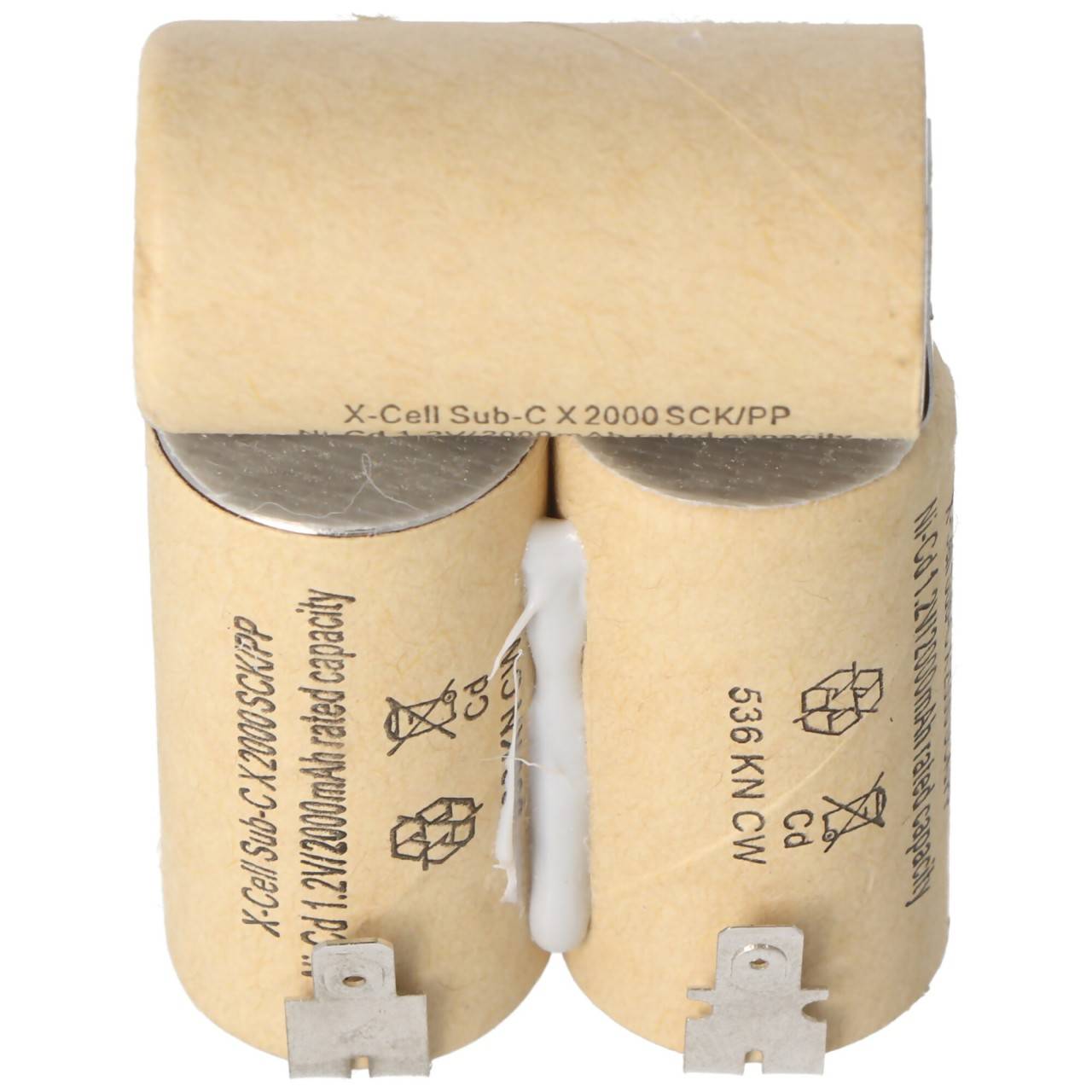 AccuCell-batterij geschikt voor handstofzuiger 3,6 volt FASTON 4,8 mm-4