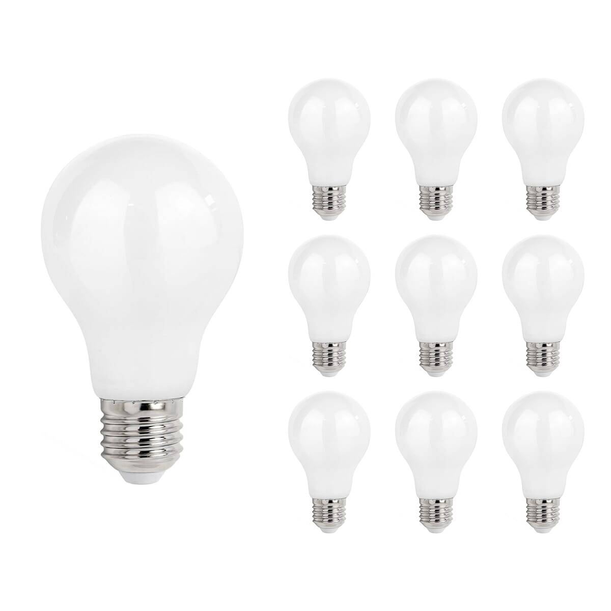 Spectrum LED Peerlamp A60 E27 Mat - 11W 1500lm 4000K - Neutraalwit - Vervangt 98W - 10 stuks