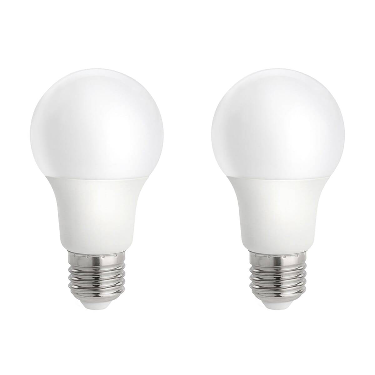 Spectrum LED Peerlamp A60 E27 Mat - 9W 820lm 3000K - Warmwit - Vervangt 60W - 2 stuks