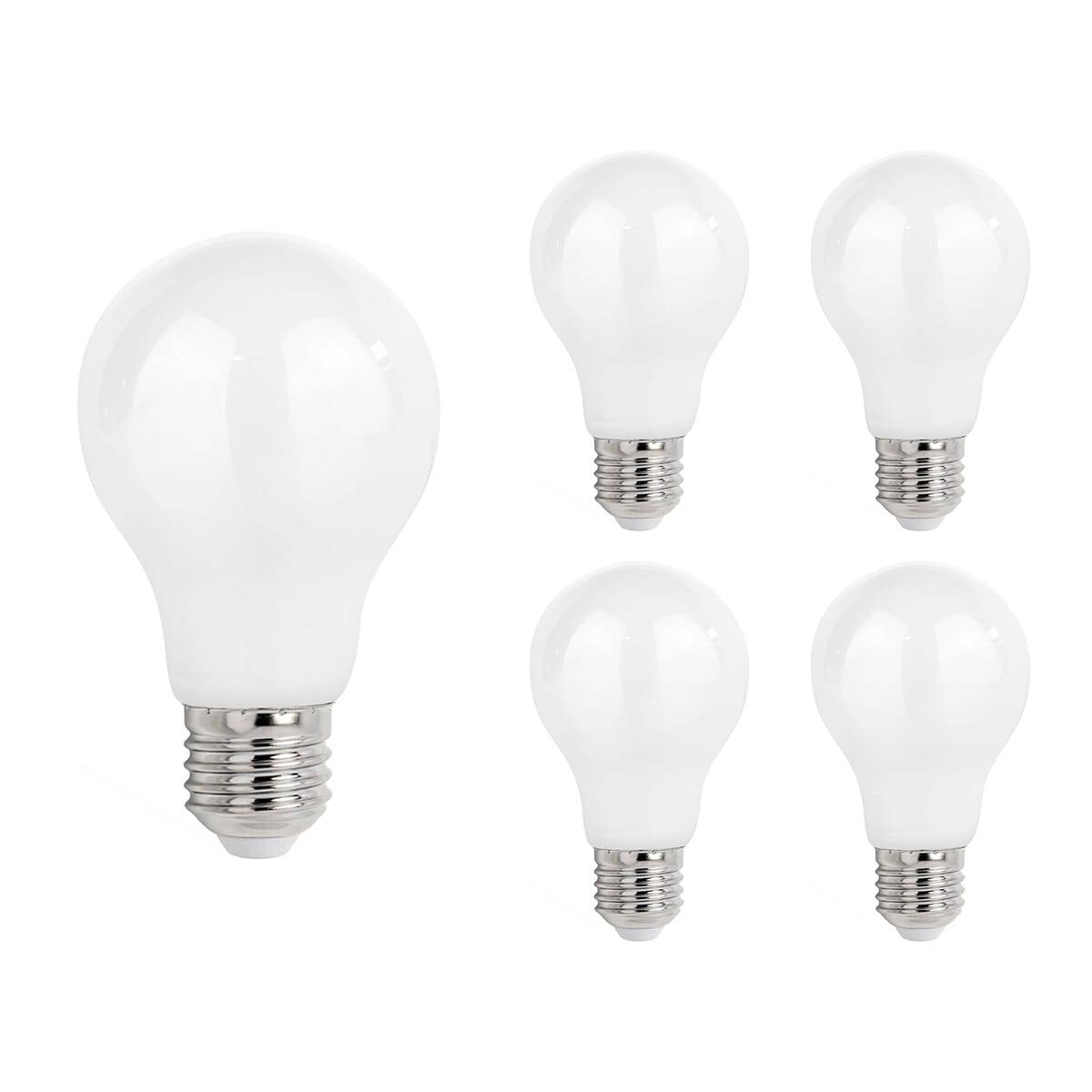 Spectrum LED Peerlamp A60 E27 Mat - 11W 1500lm 4000K - Neutraalwit - Vervangt 98W - 5 stuks