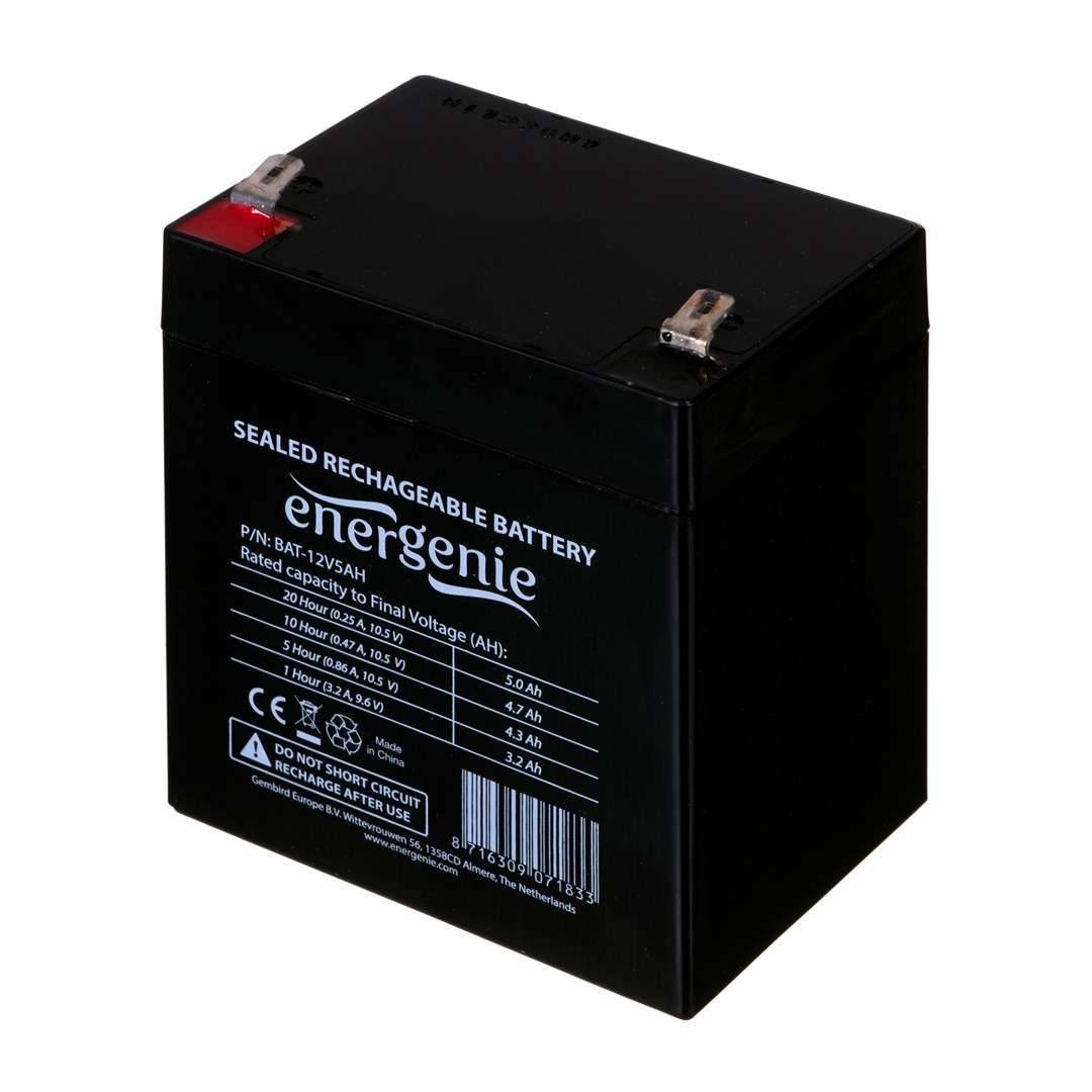 Gembird 12V, 5Ah Sealed Lead Acid (VRLA)-0