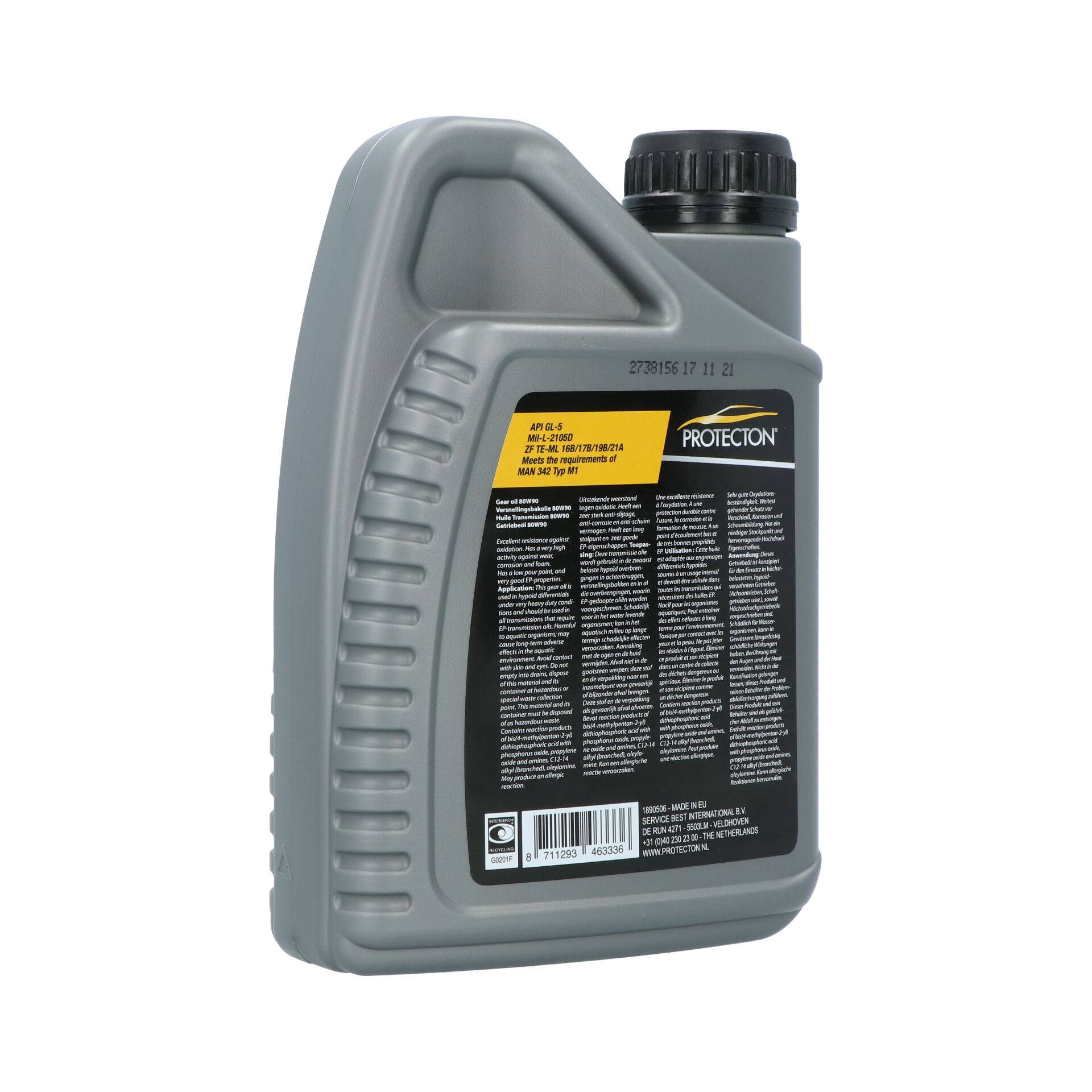 Protecton Versnellingsbakolie 80W-90 1Liter-3