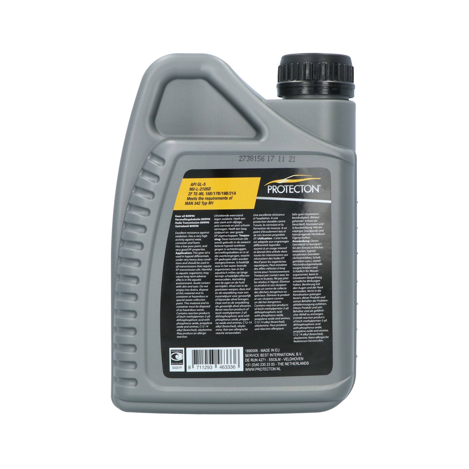 Protecton Versnellingsbakolie 80W-90 1Liter-4