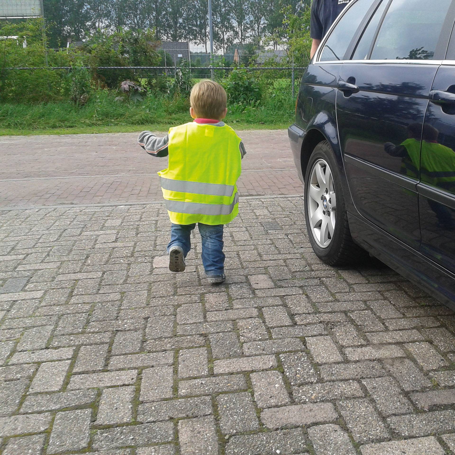 Dresco Veiligheidsvest Junior reflectie geel-2