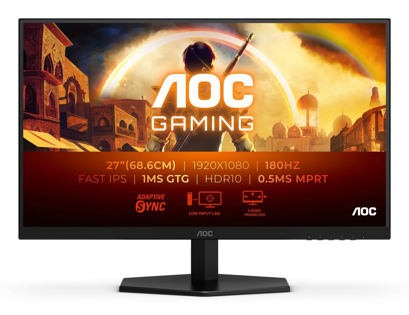 AOC 27G42E 68,6 cm (27") FHD IPS Gaming Monitor 16:9 HDMI/DP 180Hz G-Sync 180H-0