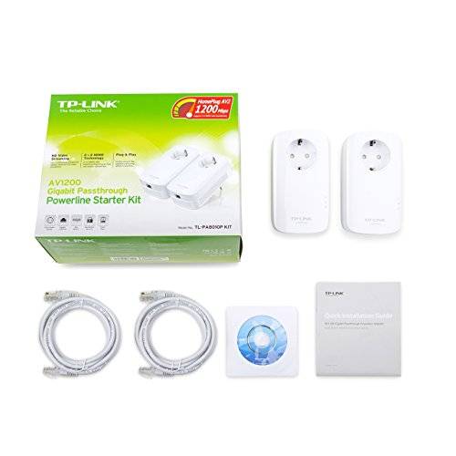 TP-LINK TL-PA8010P KIT - Starter Kit - Bridge - GigE, HomePlug AV 2.0 - Aansluitbaar op Wandcontactdoos-1