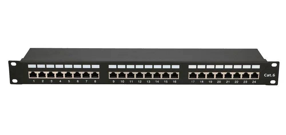 Extralink CAT6 STP V2 Patchpanel 24 Poorten 1U-2