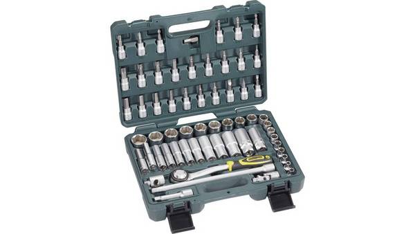 Brüder Mannesmann Steeksleutelset 10 mm (3/8") 61-delig 2045-SL 61-piece