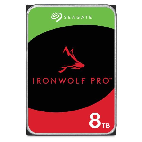 Seagate IronWolf Pro ST8000NT001 Hard Drive - 8TB - Intern - 3,5" - SATA 6Gb/s - 7200 RPM - Buffer: 256MB - met 3-0