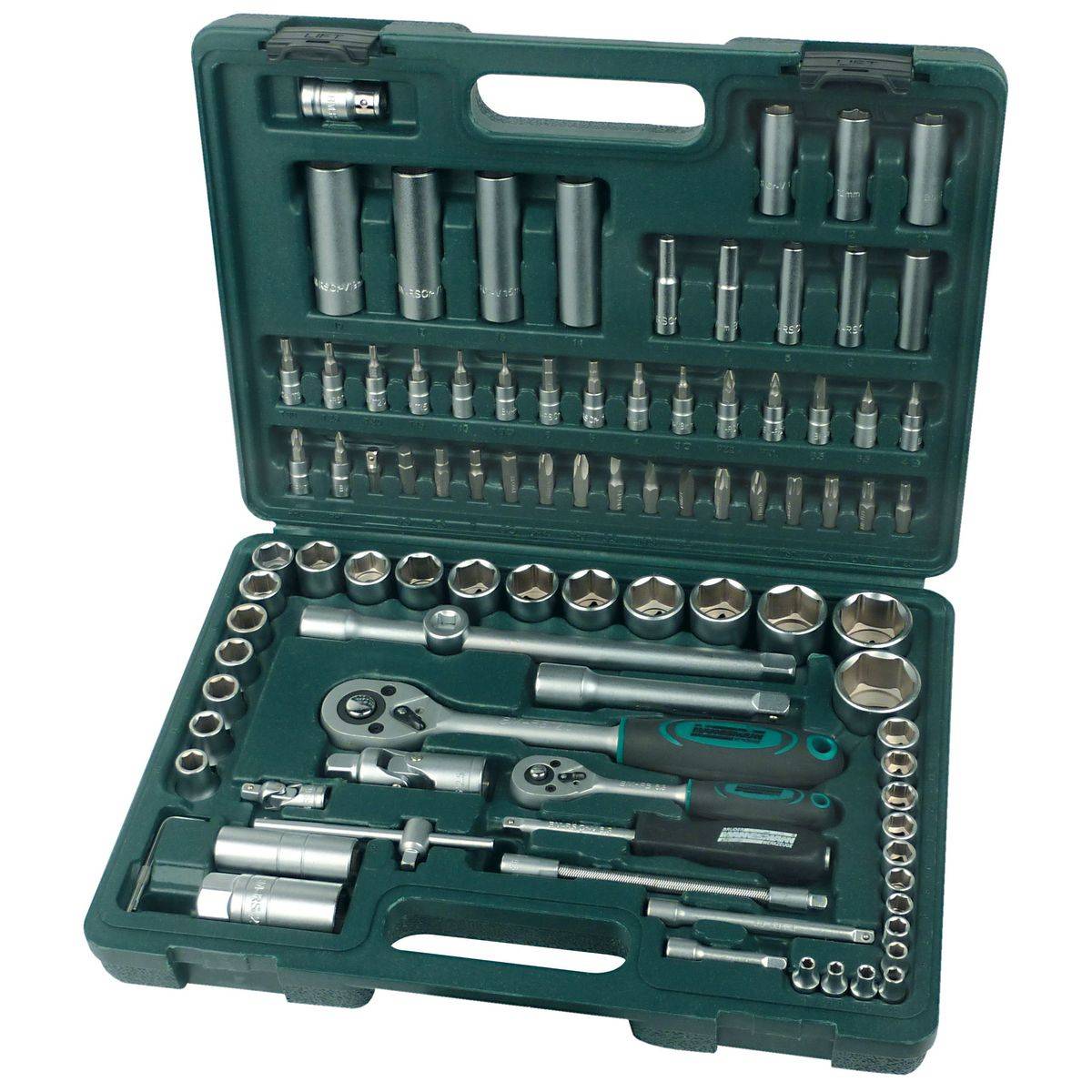 Brüder Mannesmann Steeksleutelset - 6,3 mm (1/4") en 12,5 mm (1/2") - 94 Stukken (M98410)-0