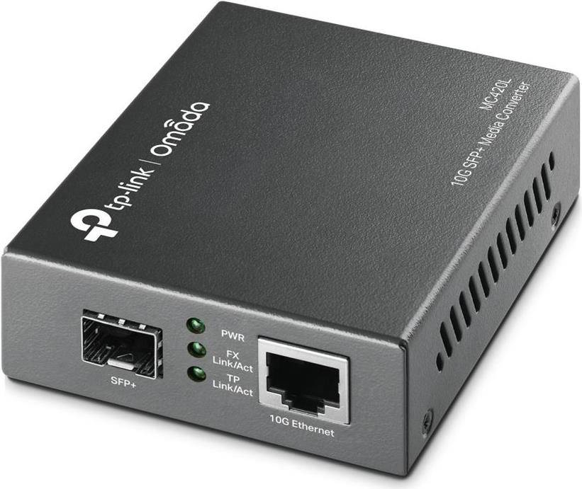 TP-Link Omada MC420 L V1 Media Converter, 10GbE, 5GbE, 2,5GbE, RJ-45/SFP+ 10GBase-LR 10GBase-LRM 10GBase-SR 10GBase-T 5G-0