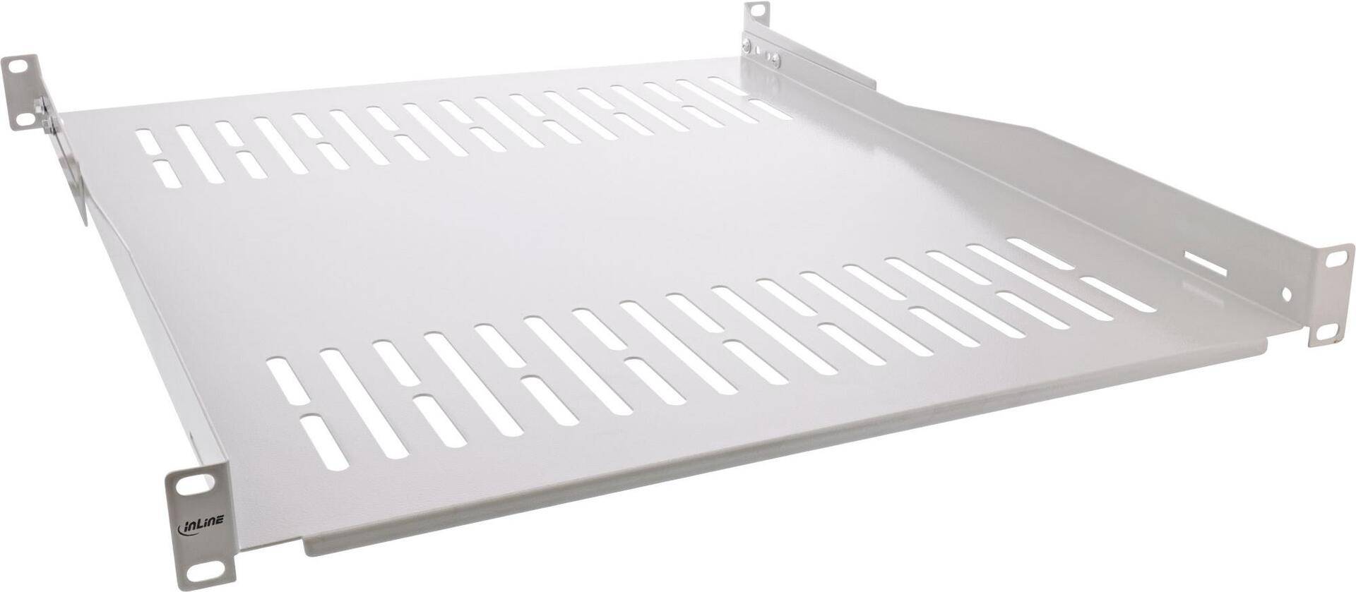 InLine 19" Plank 550 mm 50 kg 1U RAL 7035 Grijs (19114H) 1HE-0