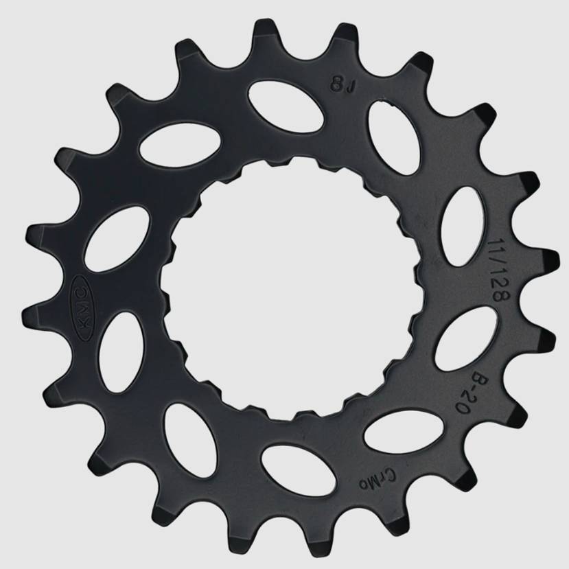 Tandwiel KMC Voor Bosch 20 O-MO Staal 11/128 inch - Zwart-0