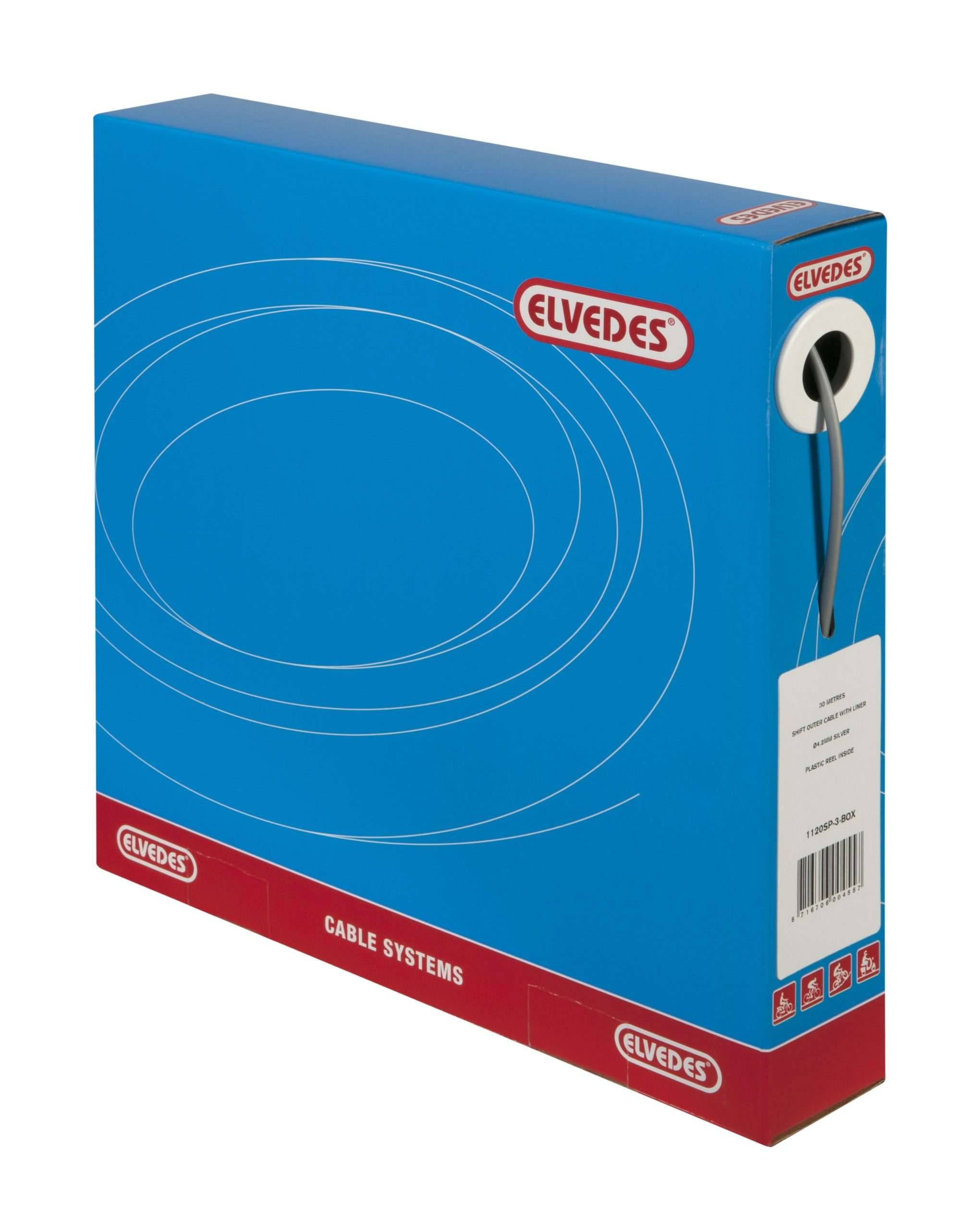 Schakel buitenkabel Elvedes met voering 30 meter / Ø4,2mm - zilver (30 meter in doos)-0