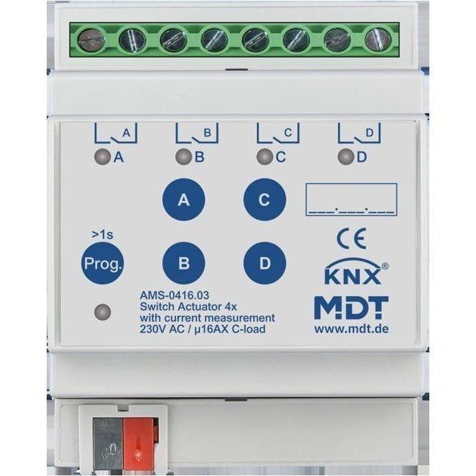 MDT technologies 4-voudige Schakelactor 16 A 230 V AC AMS-0416.03 4-fold 4TE-0