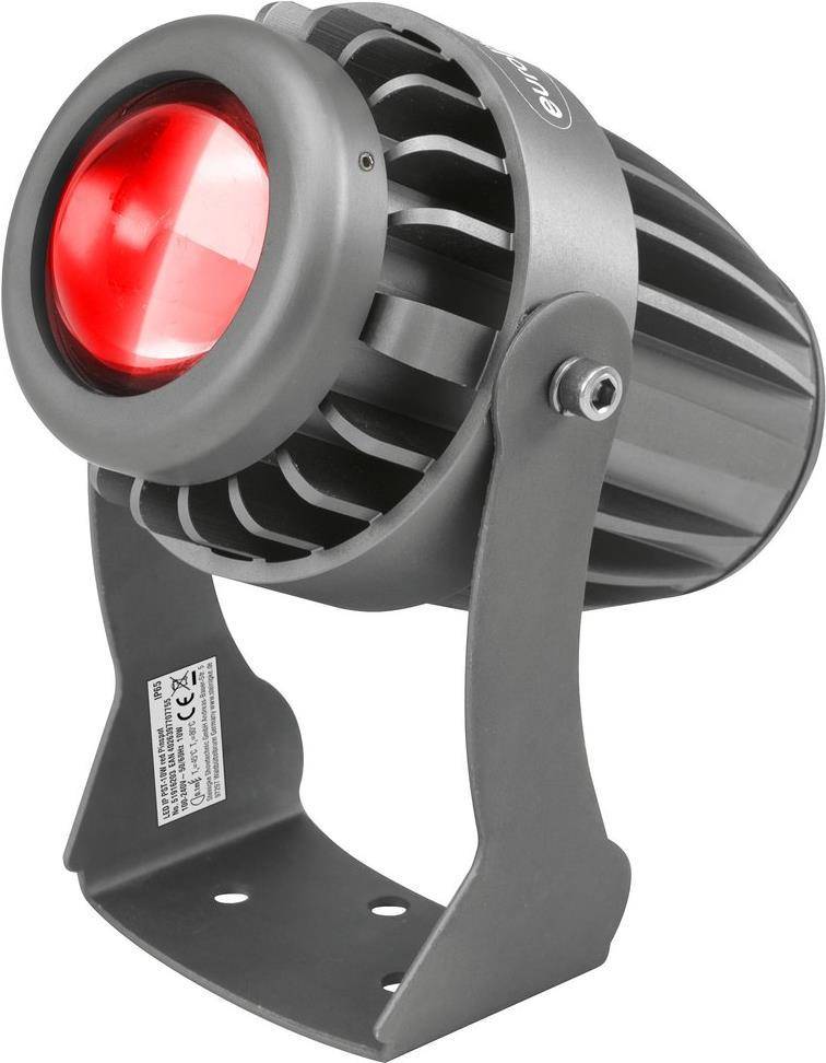 EUROLITE LED IP PST-10W Rode Pinspot - Krachtige Spotlight (51916203)-0