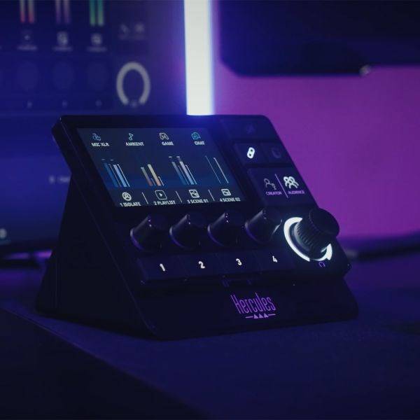 Hercules Stream 200 XLR Audio Controller met LCD Scherm (4780934)-1