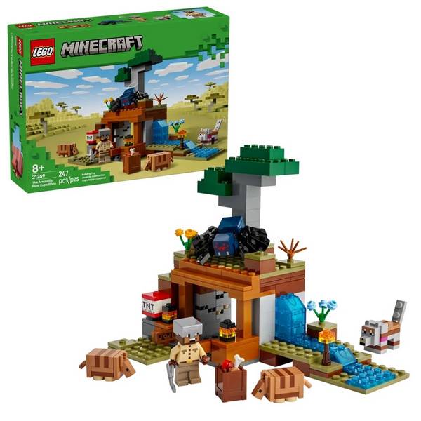 LEGO Minecraft Armadillo Mijn Expeditie Bouwset 21269