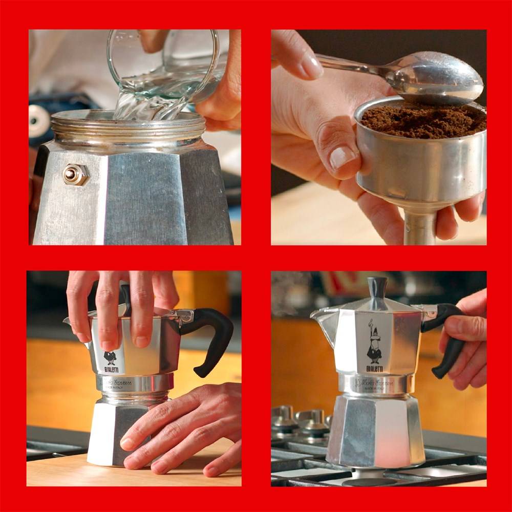 Bialetti Moka Express Moka Pot 0.3 L Aluminium Zwart-1