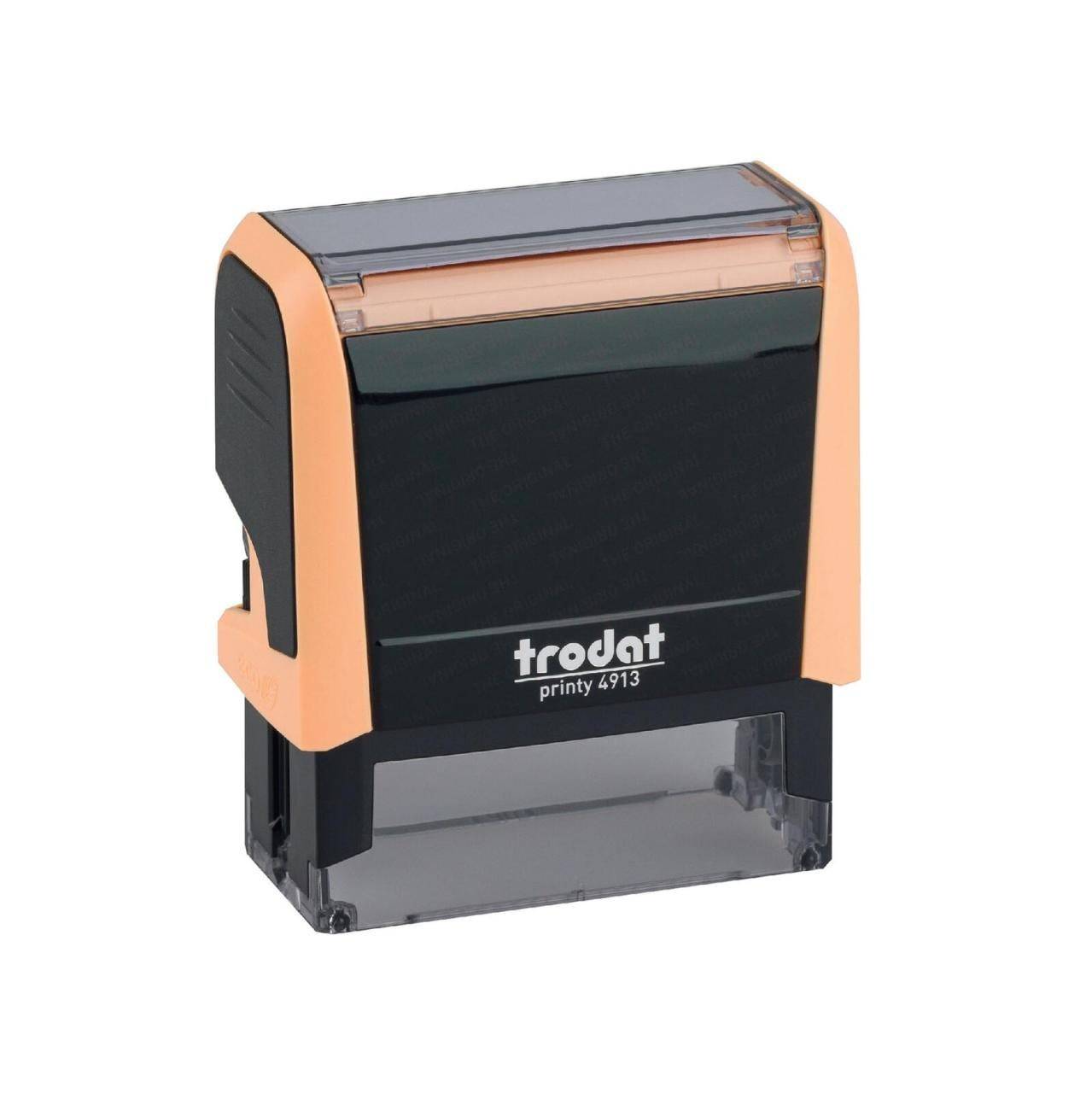 trodat Textstempel, individualisierbar printy 4913 selbstfärbend schwarz mit Logo (157527)-0