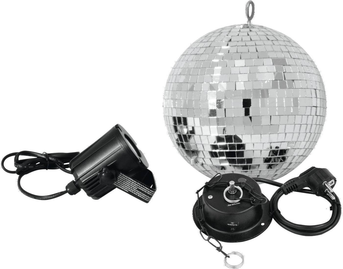 Eurolite Spiegelbal Set, 200 mm met LED Spot Disco Bal (50101856)-0