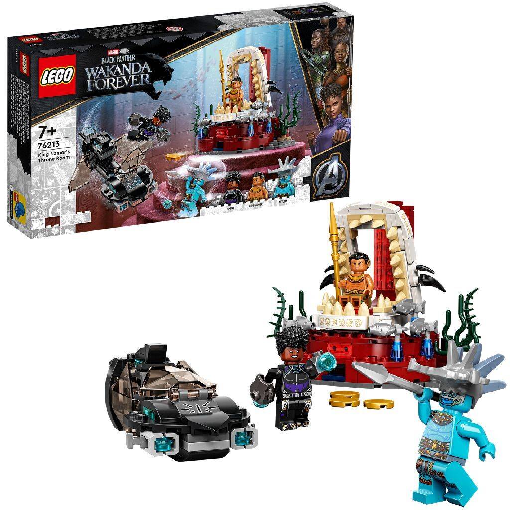 LEGO Marvel King Namors Thronsaal Set - Onderwateractie voor Kinderen van 7 Jaar en Ouder-0