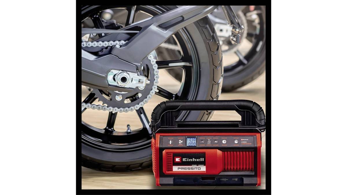 Einhell 4020430 Accu-Compressor PRESSITO 18/25 Power X-Change 11 bar Digitaal Display 4020430-0
