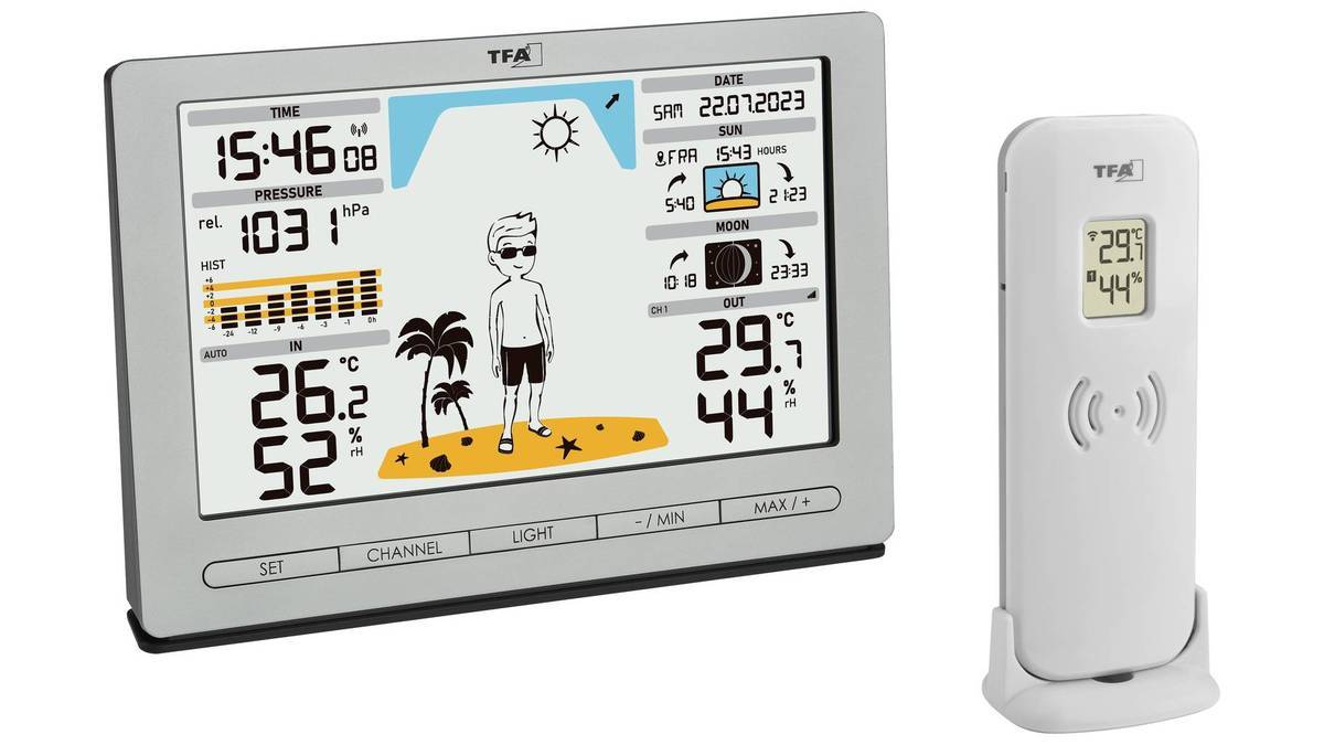 TFA METEO JACK Draadloos Weerstation Zilver-0