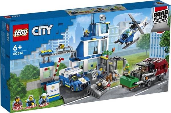 LEGO City 60316 Politiebureau Bouwset - 668 Stukken