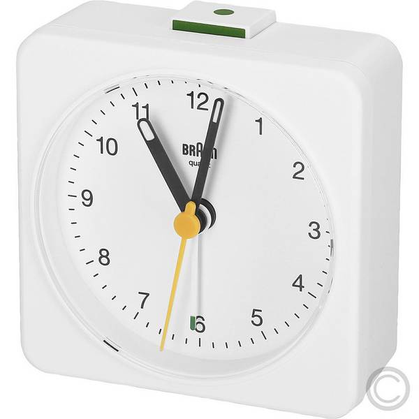 Braun BC03W Quartz Alarmklok Rechthoek Wit Analoog (67083)