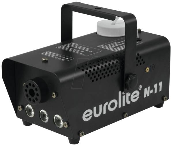 Eurolite N-11 LED Hybrid Rookmachine met Blauwe LED Lichteffect, Bedrade Afstandsbediening, Bevestigingsbeugel