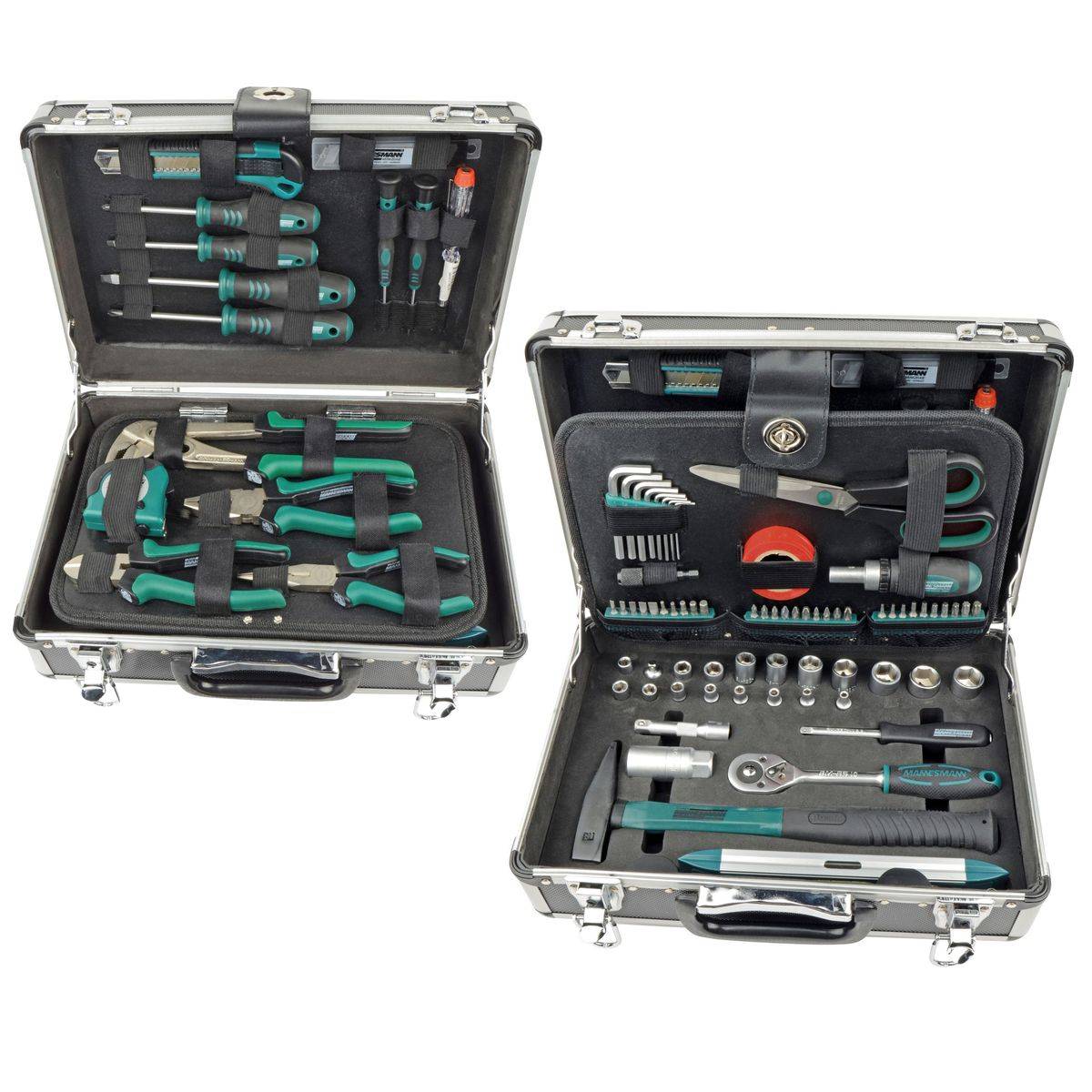 Brüder Mannesmann Gereedschapskoffer, 90-delige Set, M29067,370 x 135 x 265 mm 90-piece-0