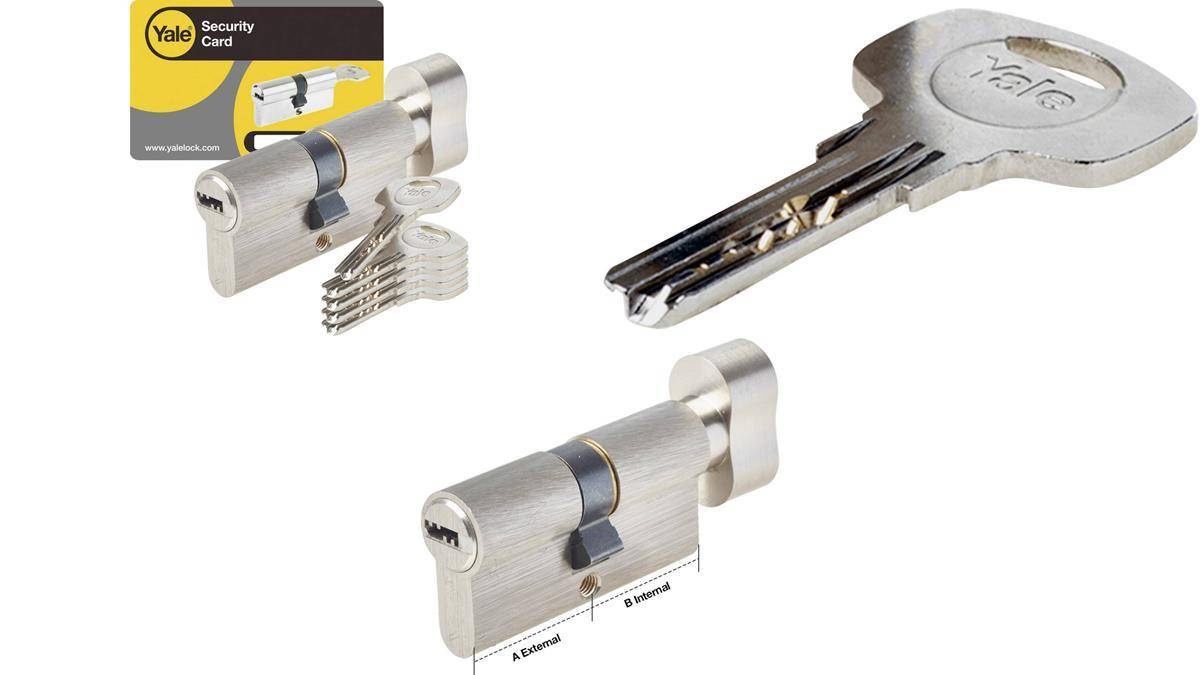 YALE Y003 05679 Profiel Knopcilinder 30/30 mm (Y003 05679)-0